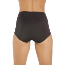 (BLACK, 10) Womens Two Pack Smooth High Waist Black Control Briefs