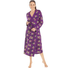 (GREY, 18-20) Womens Floral Print Spandex Knee Length Wraps
