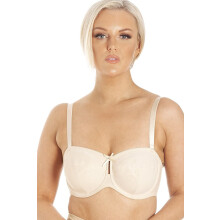 (White, 36F) Womens Strapless Multiway Underwired Bra