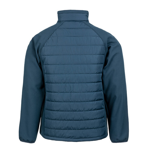 Result (L, Navy/Yellow) Result Mens Black Compass Padded Soft Shell Jacket 2