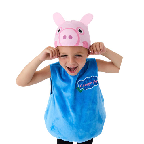 Peppa Pig (3-4 Years, Blue) Peppa Pig Boys George Pig Costume Set 2