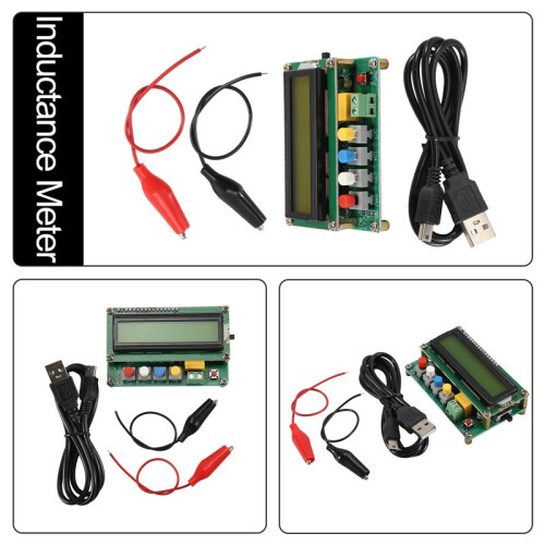 Inductance Capacitance L/C Meter Digital Capacitor Meter LCD Capacitance Meter Tester  USB Interface with USB Cable 1