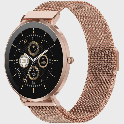 Smartwatch met AMOLED-display, gezondheidssensoren, roségoud 2