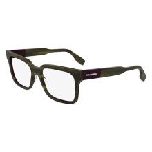 Karl Lagerfeld KL6173 55/17/145 Raitapintaiset khaki/viininpunaiset silmälasit Acetat MIEHILLE KL6173