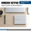 2.4G  Number Pad Ultra-Thin Wireless Numpad USB Rechargeable Numeric Keypad for IOS Android Window White 10