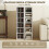 Homcom HOMCOM Set of 2 CD Storage Units with Adjustable Shelves, High Gloss White 4