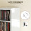 Homcom HOMCOM Set of 2 CD Storage Units with Adjustable Shelves, High Gloss White 7