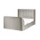 Clara Ottoman TV king Bed 150cm - Light Grey 6