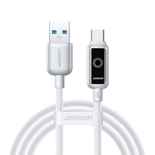 Joyroom USB-A to USB-C Fast Charging Data Cable 66W, 1.2m - White