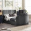 Clara Ottoman TV Bed 135cm - Dark Grey 1