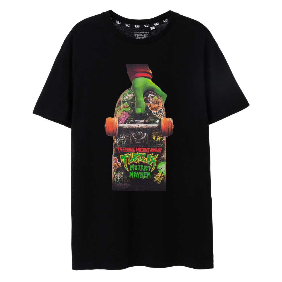 Teenage Mutant Ninja Turtles (Small) Short Sleeved T-Shirt (Mens Black)
