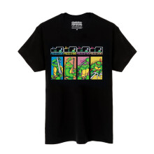 (Large) Teenage Mutant Ninja Turtles Short Sleeved T-Shirt (Mens Black)