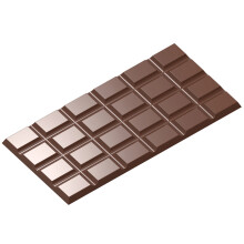 Chocolate World Polycarbonate Chocolate Tablet Mould Rectangle 156 x 77 x 5 mm CW2437