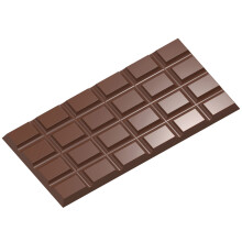 Chocolate World Polycarbonate Chocolate Tablet Mould Rectangle 156 x 77 x 6 mm CW2438