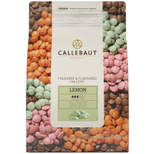 Callebaut Green Coloured Cocoa Butter Based Chocolate Lemon Flavoured 2.5 kg
