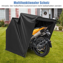 Motorradunterstand, 600D Oxford-Gewebe, 345 x 137 x 190 cm