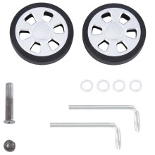 60x11mm Luggage Wheel Replacement Wear Resistant PU Caster Suitcase Replacement Wheel Luggage Double Wheel 8mm