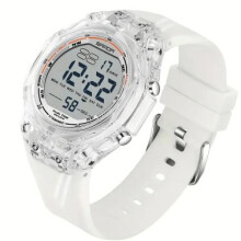 Sanda 5ATM Unisex Digital Luminous Dual Time Sports Day Date Alarm Stopwatch