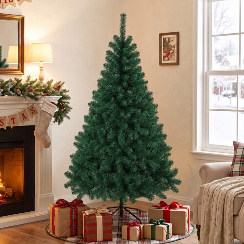 Homcom HOMCOM Artificial Christmas Tree with Hinged Design, 150cm Fir Tree