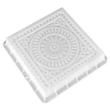 Stampo in Cemento Quadrato DIY Pavimentazione Stampo in Plastica Simulazione Calcestruzzo Mattone Paesaggio Pedale Pietra Giardino Stampo Stradale