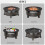 Outsunny Outsunny Outdoor Fire Pit,Round Firepit with Grill Net,Mesh Lid,Bronze Tone 7