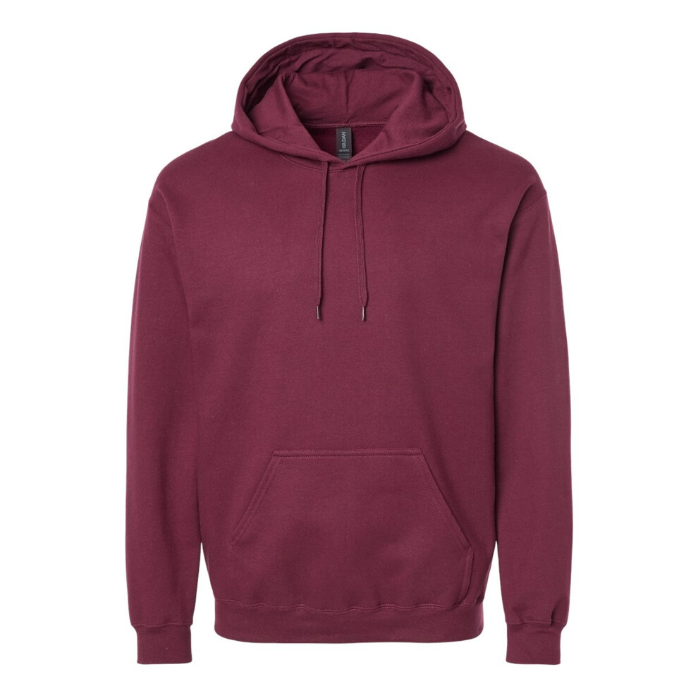 Gildan (L, Maroon) Unisex Adult Softstyle Fleece Midweight Hoodie