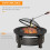 Outsunny Outsunny Outdoor Fire Pit,Round Firepit with Grill Net,Mesh Lid,Bronze Tone 4