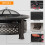 Outsunny Outsunny Outdoor Fire Pit,Round Firepit with Grill Net,Mesh Lid,Bronze Tone 5