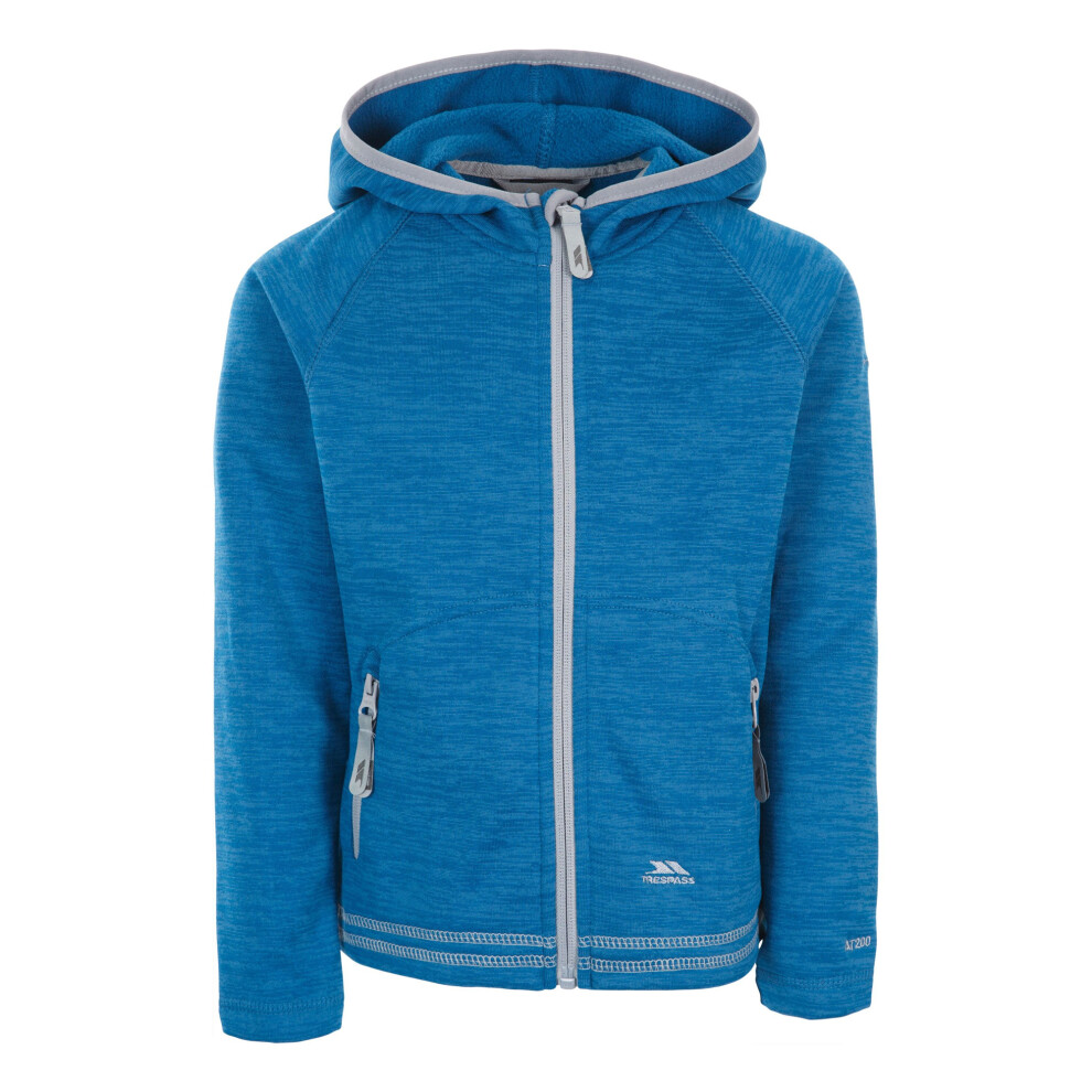 Trespass (3-4 Years, Cosmic Blue) Childrens Girls Goodness Full Zip Hooded Fleece Jacket
