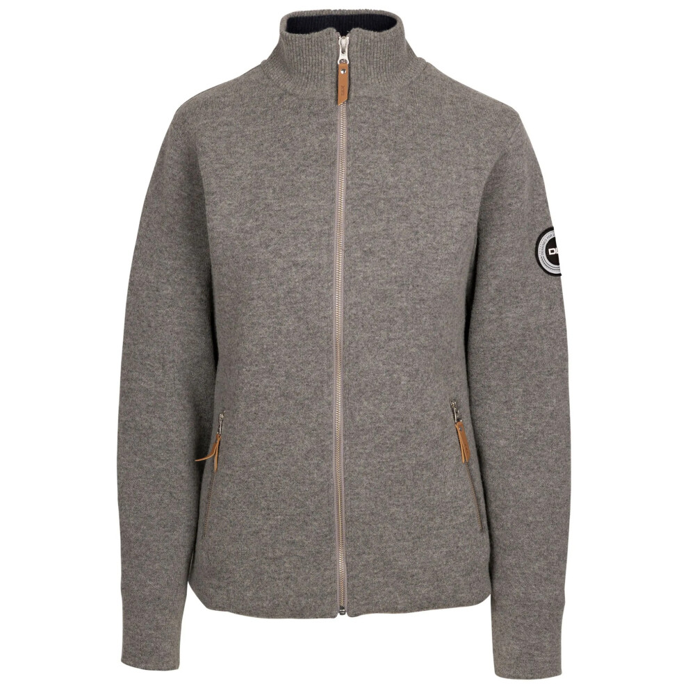 Trespass Women's Tinahely Fleece Jacket Sweatshirt in Grey | Size: Medium - Image 2