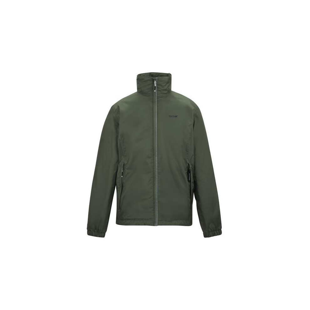 Regatta Men's Dark Lyle Iv Waterproof Hooded Jacket - Khaki - Xxl - Khaki - 100% Polyamide - Image 2