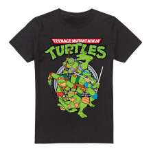 (XXL, Black) Teenage Mutant Ninja Turtles Mens Group T-Shirt