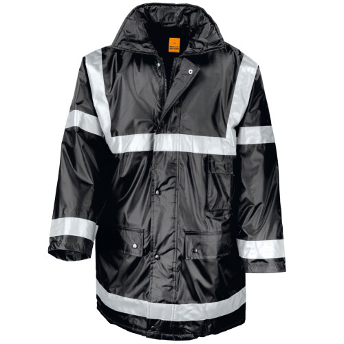 Result (3XL, Black) Result Mens Work-Guard Workwear Management Coat