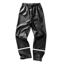 (M, Black) Result Recycled Mens PU Reflective Tape Waterproof Trousers