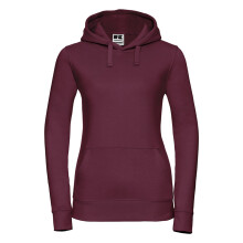 (M, Burgundy) Russell Womens Premium Authentic Hoodie (3-Layer Fabric)