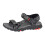 (7 UK, Grey/Black) PDQ Mens Logo Sandals 1