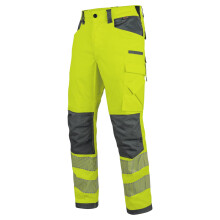 (M, Fluorescent Yellow) Result Safe-Guard Mens Dynamic Stretch Work Trousers