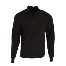 (5XL, Black) Premier Mens 1/4 Zip Neck Knitted Sweater