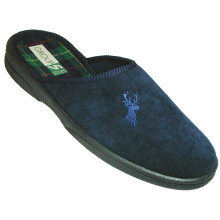 (8 UK, Navy) Mirak Buck Mule Mens Slippers / Classic Slipper
