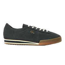 (11 UK, Off Black) Lacoste Mens Aura Leather Trainers