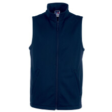(L, French Navy) Russell Mens Smart Softshell Gilet