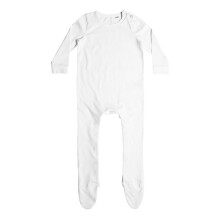 (Newborn, White) Larkwood Baby Organic Sleepsuit