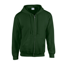 (XXL, Forest) Gildan Unisex Adult Heavy Blend Full Zip Full Zip Hoodie
