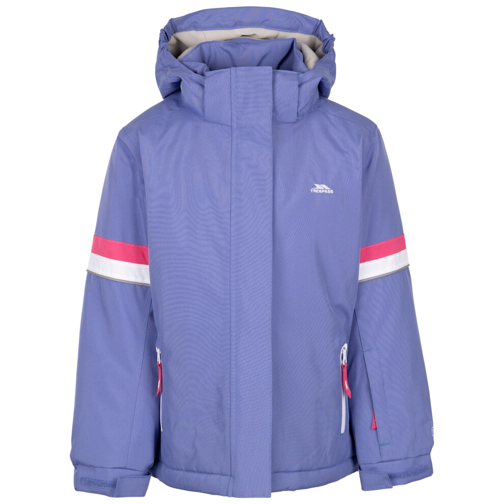 Trespass (7-8 Years, Baja Blue) Girls Padded Waterproof Ski Jacket Kharli - Image 3