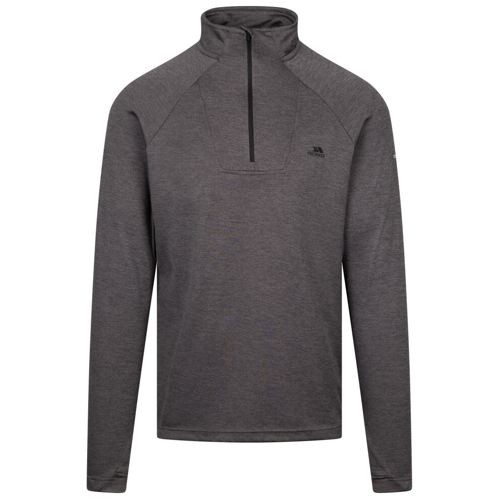 Trespass Men's Long Sleeve Top Valin Black Large - Image 2
