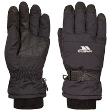 (M, Black) Trespass Adults Ski Gloves Lightly Padded Gohan II
