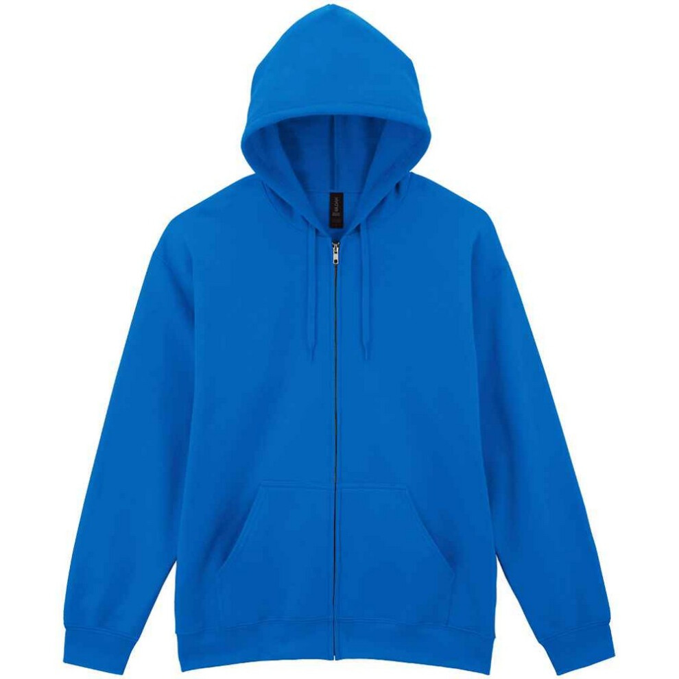 Gildan (S, Royal Blue) Unisex Adult Softstyle Midweight Full Zip Hoodie