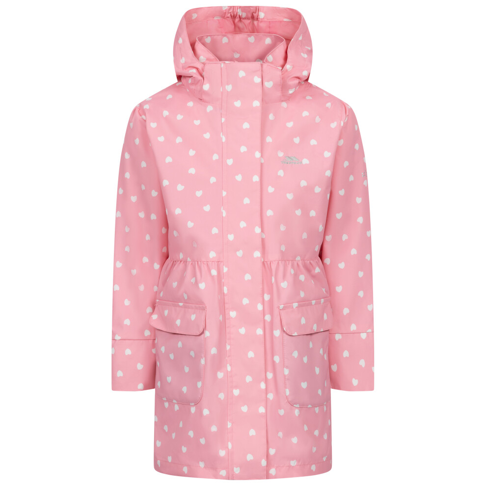 Trespass Girls Waterproof Rain Jacket Hester Pink 2/3 - Image 2