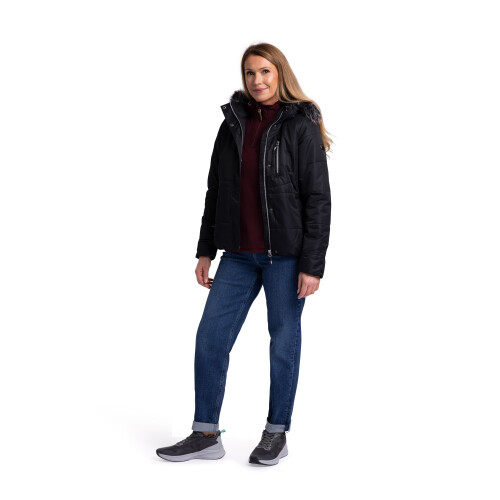 Trespass (8, Black) Trespass Womens Waterproof Jacket Padded Recap