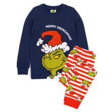 (2-3 Years, Blue/Red/White) The Grinch Childrens/Kids Slim Christmas Long Pyjama Set